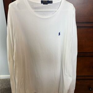 Ralph Lauren Men's White Long Sleeve Tee